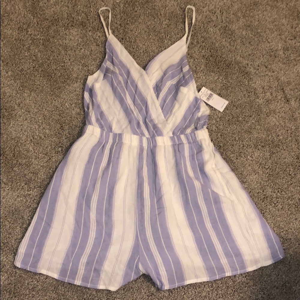 American Eagle Striped Romper